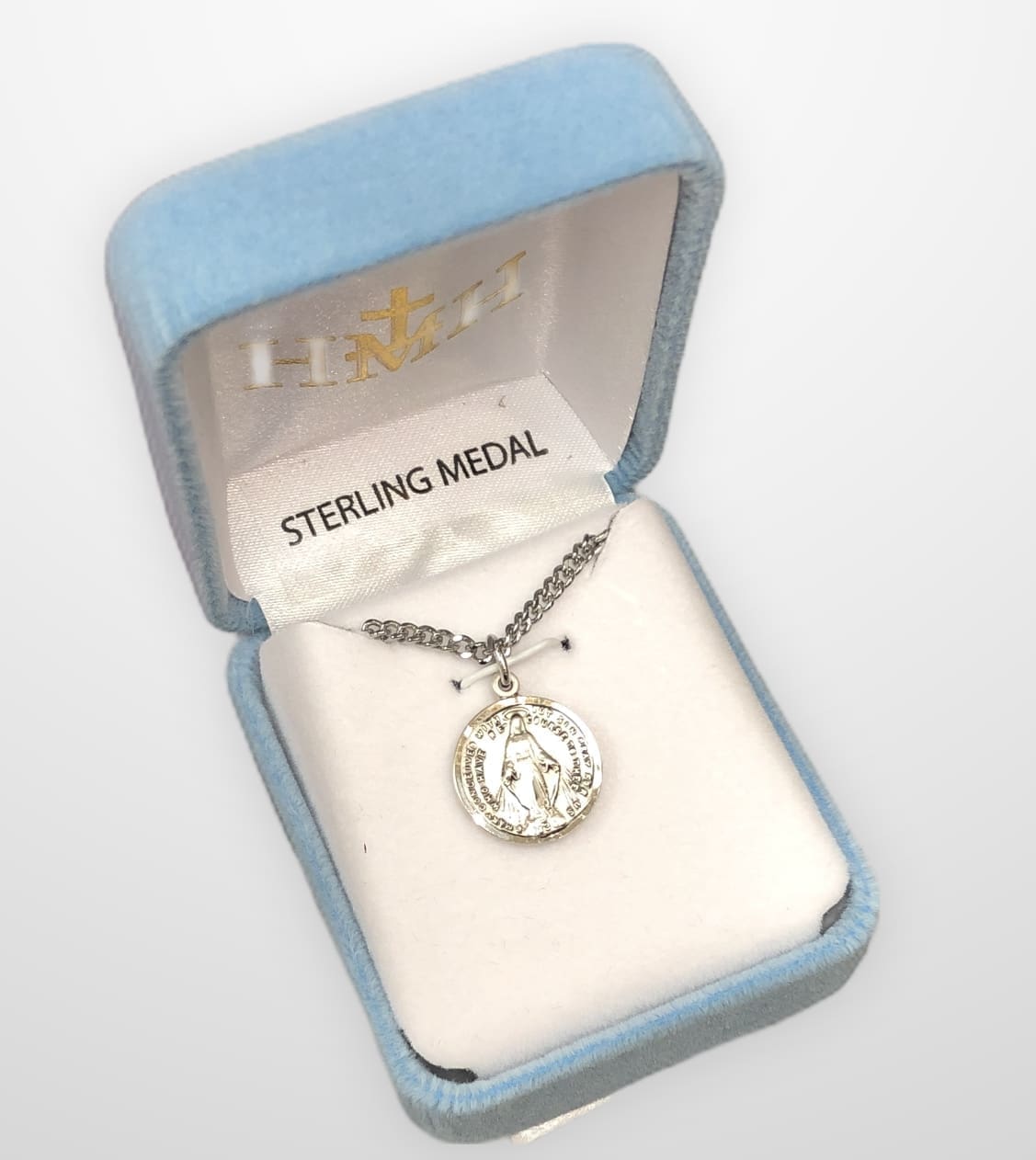 Miraculous Medal, Sterling Round 18"