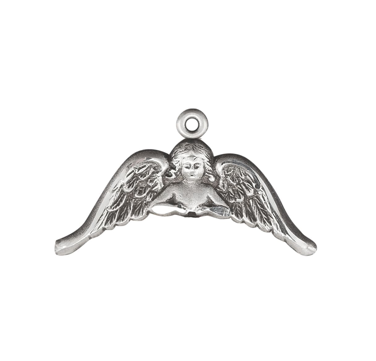 Sterling Silver Angel with Wings Medal