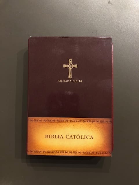 Sagrada Biblia, Catolica - (compact, wine)
