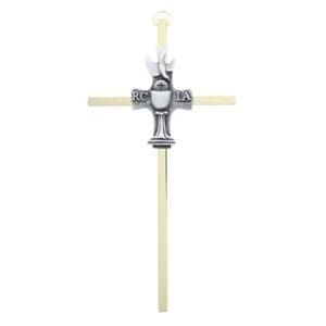 6" Brass and Pewter RCIA Cross