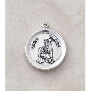St. Blaise Sterling Necklace, 20"