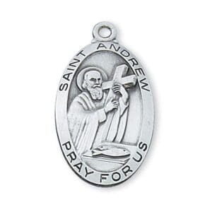 St. Andrew Sterling Necklace 24"