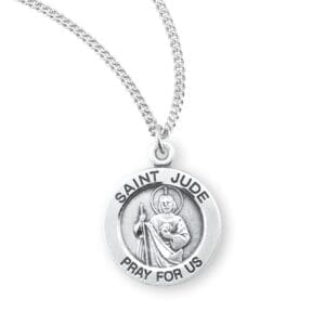 St. Jude Round Sterling Silver Medal