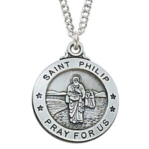 St. Philip Sterling Necklace, 20"