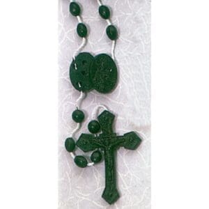 Nylon Cord Rosary, Green