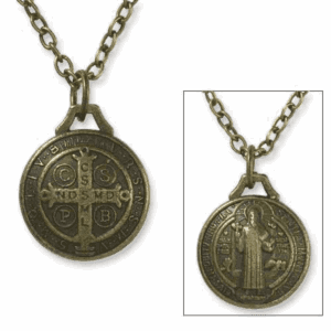 St. Benedict Bronze Pendant