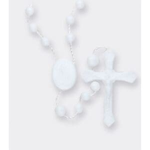 Nylon Cord Rosary, White