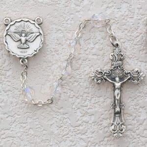 6mm Crystal Holy Spirit Rosary