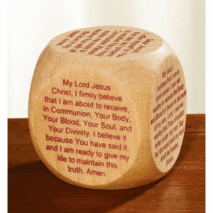 First Communion Prayer Cube
